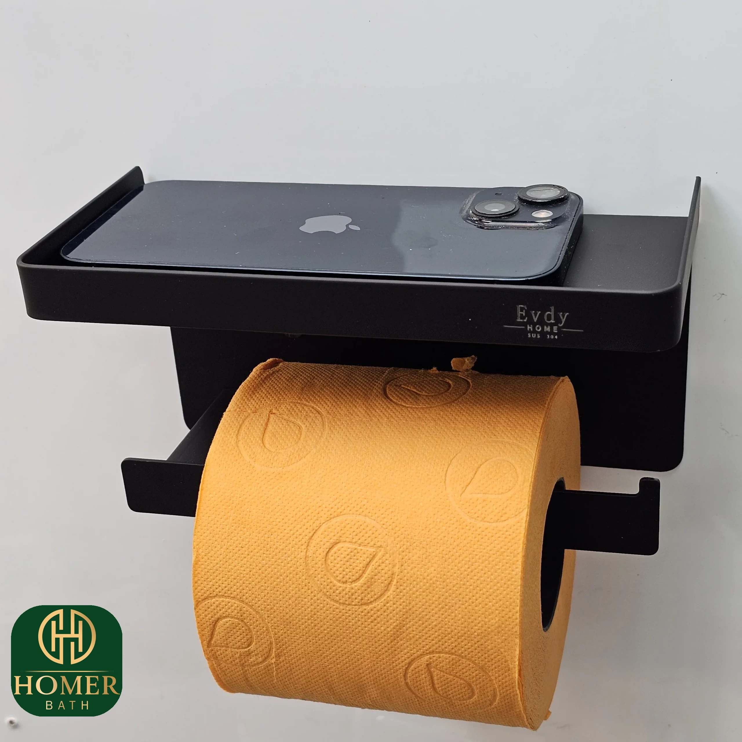 جای-دستمال-توالت-مشکی-موبایلدار-evdy-مدل-k-36