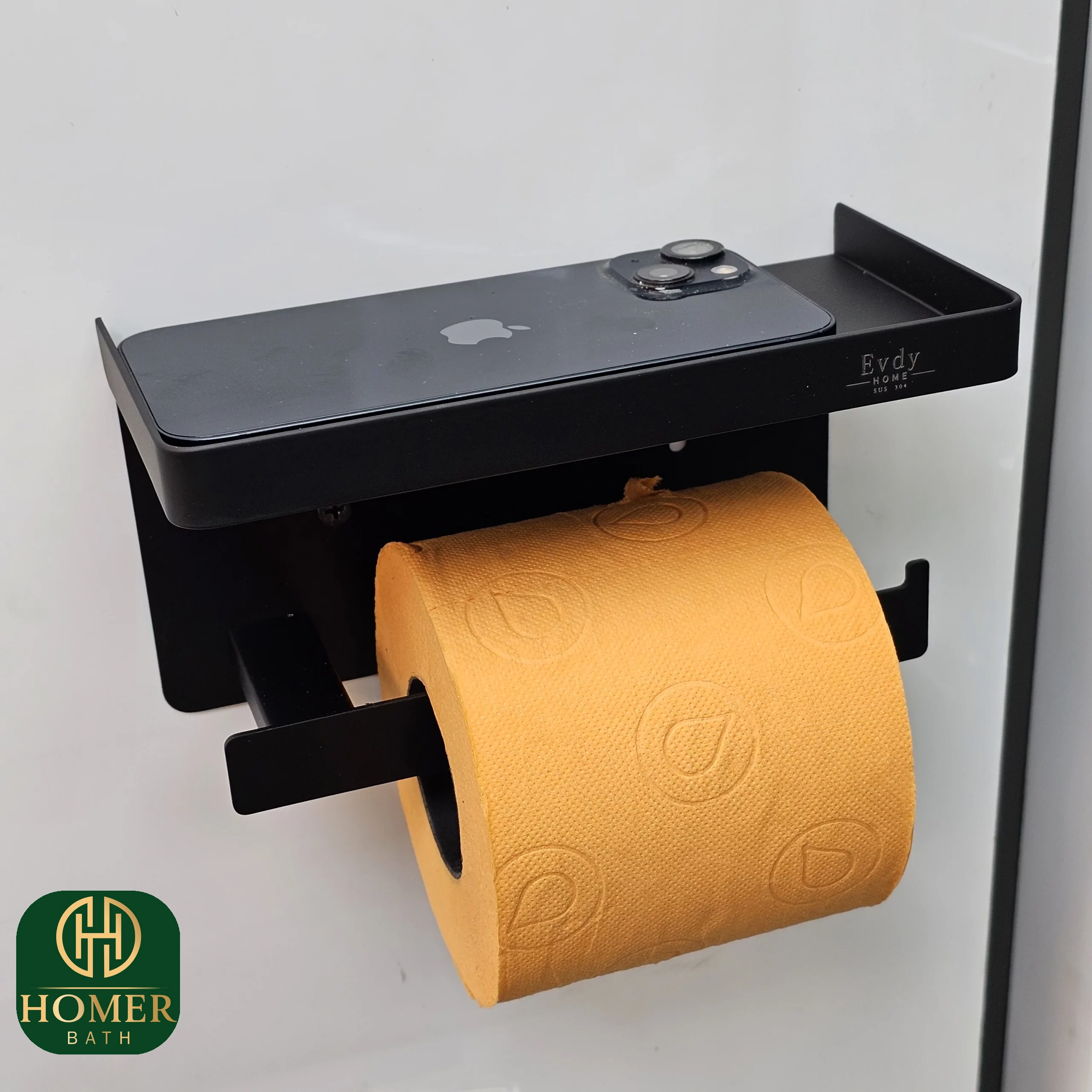 جای-دستمال-توالت-مشکی-موبایلدار-evdy-مدل-k-36