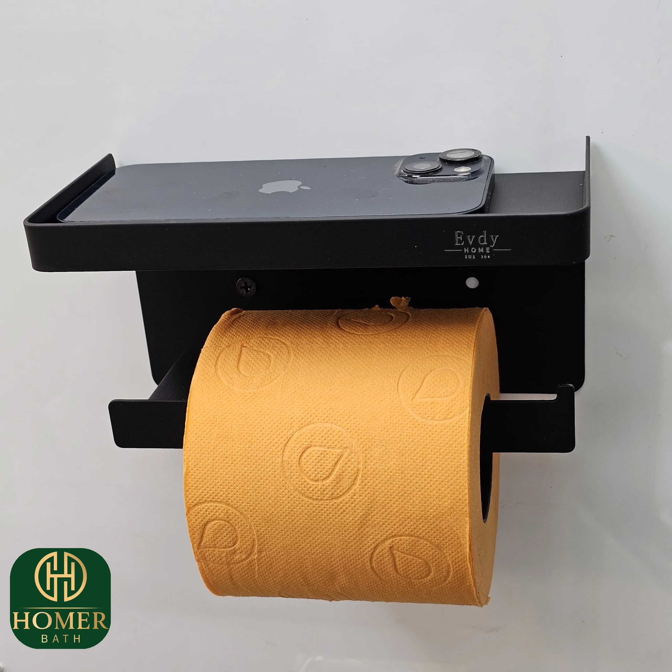 جای-دستمال-توالت-مشکی-موبایلدار-evdy-مدل-k-36