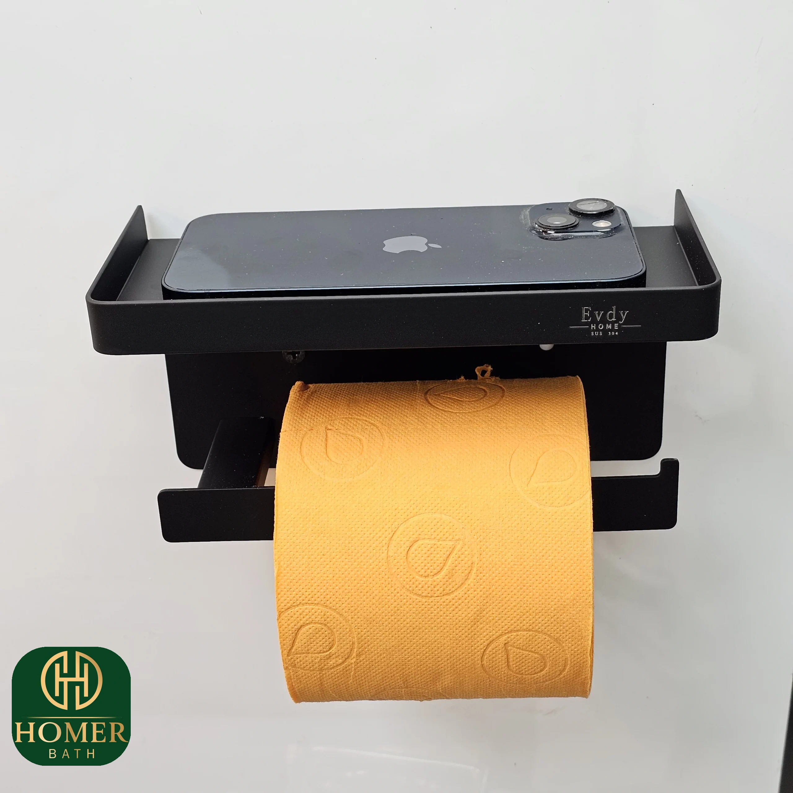 جای-دستمال-توالت-مشکی-موبایلدار-evdy-مدل-k-36