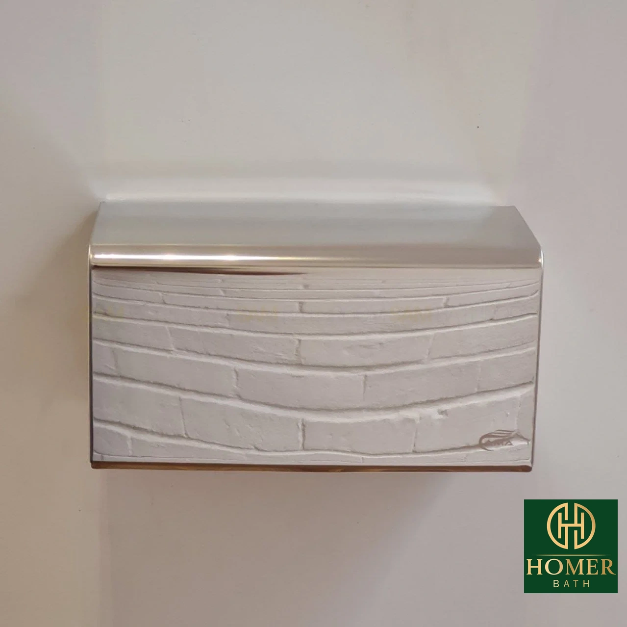 جا دستمال کاوردار حوله ای کروم آما AK11