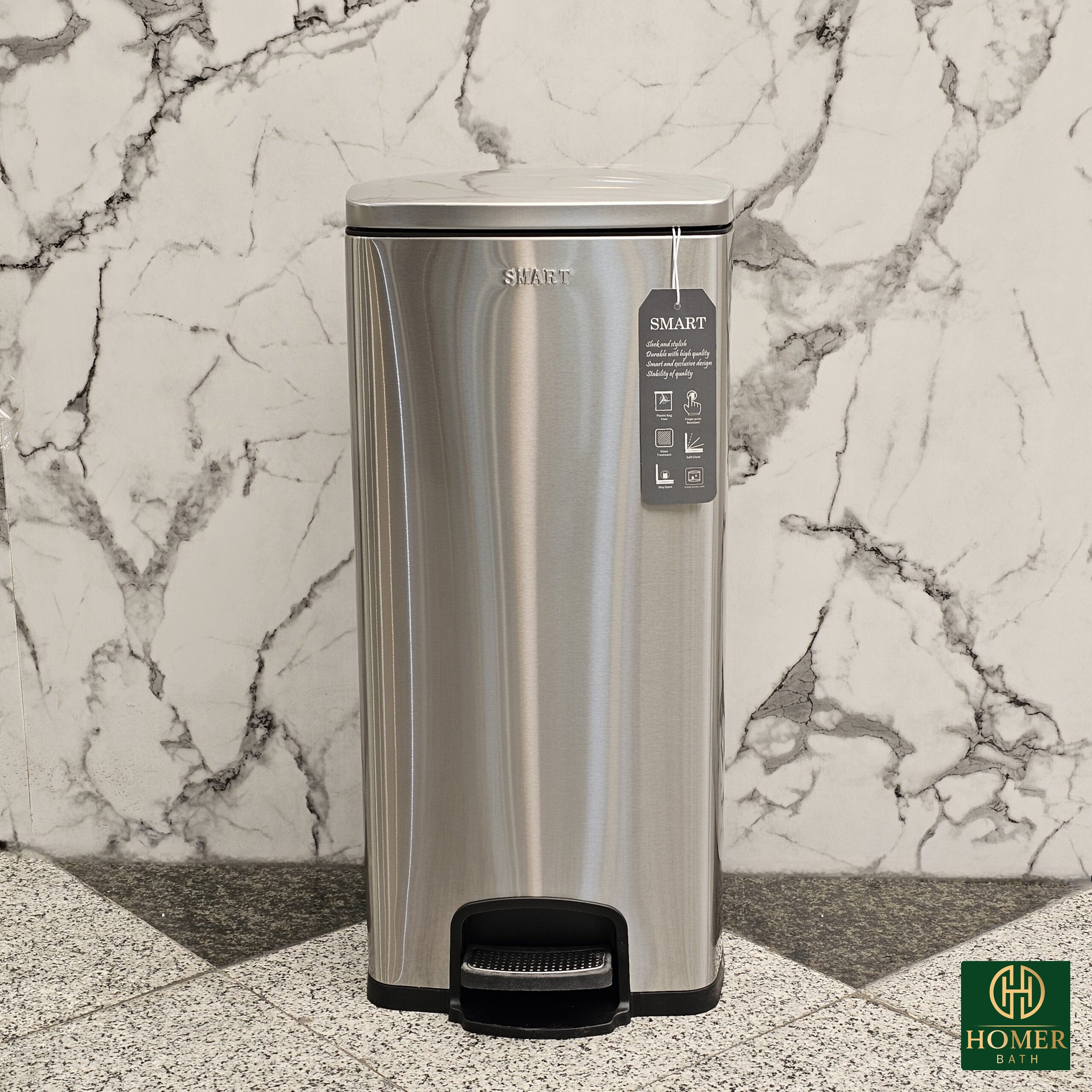 سطل-30-لیتر-استیل-مات-مربع-اسمارت-056